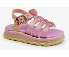 Kvapnūs vaikiški sandalai su Velcro užsegimu ZAXY NN385020, violetinės spalvos