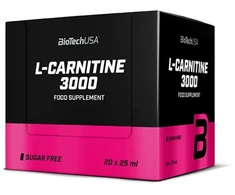L-karnitinas skystoje formoje BioTechUSA 3000 mg, 20 x 25 ml