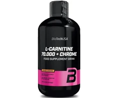 L-karnitino ir chromo skystas koncentratas BioTechUSA 500 ml, apelsinų skonio