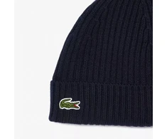 Lacoste Briaunota vilnos kepurė Tamsiai mėlyna - RB0001-166