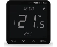 Engo Laidinis patalpų temperatūros reguliatorius, juodas R-S3