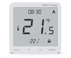 TES laidinis kambario valdiklis Sinum Baltas R-S3 Tech valdikliai
