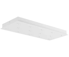 Laikiklis, 14 skylių, skirtas pakabinamų šviestuvų montavimui, baltas, CSL14SQ700WH