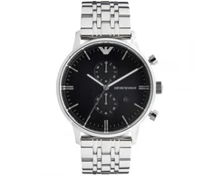 Laikrodis ARMANI AR0389. Kwarcowy, Kolor juoda. Mężczyzna.