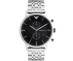 Laikrodis ARMANI AR0389. Kwarcowy, Kolor juoda. Mężczyzna.