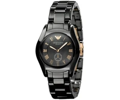 Laikrodis ARMANI AR1412. Kwarcowy, Kolor juoda. Kobieta.