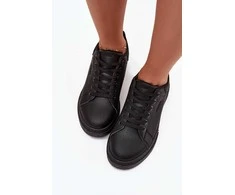 Laisvalaikio batai juodi su platforma kasdienai Step in Style