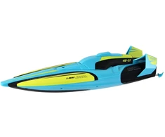 Lean Toys Turkio ir geltonos spalvos RC valdomas vandens laivas
