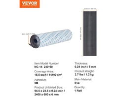 VEVOR Valties grindys, neslystančios, 240 x 60 cm