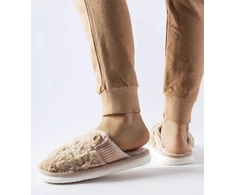Lakeland smėlio spalvos šilti šlepetės