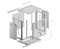 Lanberg prie sienos montuojama rack spintelė 19" 12U 600x450 su perforuotomis durelėmis
