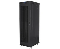 LANBERG stovo spintelė 19 colių 42U 600x1000 juodų tinklinių durų LCD