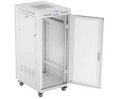 Lanberg grindų statoma stelažas 19" 27U 600x800 rutulinės perforuotos durelėmis LCD V2