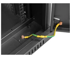 LANBERG laisvai pastatomas stelažas 19 colių spintelė 42U 600x800 stiklinių durų LCD butas juodas