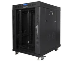 LANBERG pastatoma serverinė spinta 19" 15U 600x800, stiklinės durys, LCD ekranas, juoda, FF01-6815-12BL (išrinkta)