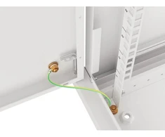 LANBERG sieninė spintelė 19 colių 6U 600x450 plieninės durys pilkas flat pack