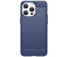 Hurtel Lankstus anglies pluošto rašto iPhone 15 Pro Carbon – dėklas telefonui, mėlynos spalvos