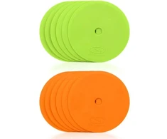 Lankstūs lauko žymekliai - apvalūs 15 cm - 6x žali, 6x oranžiniai SMJ sport ZPO-OG