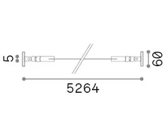 Lankstus LED juostos profilis TESI, baltas, 5m, 8mm pločio, 344928