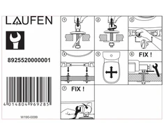 LAUFEN Pro universalus tualeto vyrių rinkinys