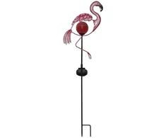 lauko LED lempa „Flamingo“ su saulės baterija (80 cm)