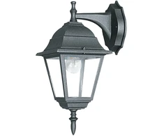 Lauko sieninis šviestuvas ROMA, juodas, 1xE27, IP44