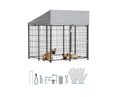 Lauko voljeras šunims VEVOR SKU2025001, 1,12 x 1,15 x 1,25 m