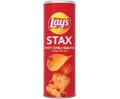 Lay's Stax Hot Chili Squid flavor 90g x16 (VN)