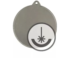 Lazeriu graviruotas medalis - RMI