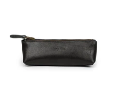 Solier Accessories Leather pencil case Solier SA51 juodas