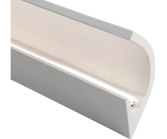 LED gipsinis profilis su dangteliu GIMEL, baltas, 1m