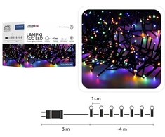 LED girlianda 400 LED, 4 m, multikolor