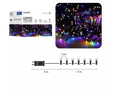 LED girlianda 700 LED, 7 m, multikolor