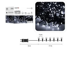 LED girlianda 700 LED, 7 m, šaltai balta