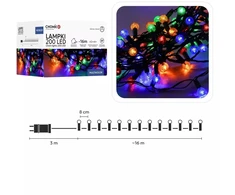 LED girlianda „Cherry Ball“ 200 LED, multispalvė, 16 m