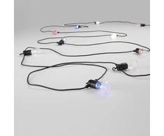 LED girlianda PICNIC, juoda, 10m, IP65