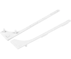 LED grindų apdailos profilio užbaigimai BASE, baltos sp, 2vnt.