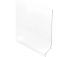 LED grindų apdailos profilis BASE, baltas, 2m