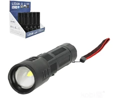 LED įkraunamas žibintuvėlis X-MPR 3, juodas, 6000K