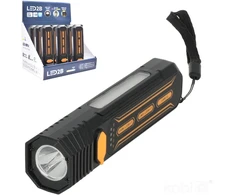 LED įkraunamas žibintuvėlis X-MPR 4, juodas, 6000K