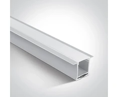 LED įleidžiamas profilis, baltas, 2m, 7912R/W