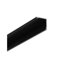 LED juostos kampinis profilis CABI12 DUO E, juodas, 2m