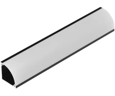LED juostos kampinis profilis CABI12 DUO E, juodas, 1m