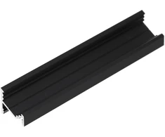 LED juostos kampinis profilis CORNER10.v2, juodas, 1m