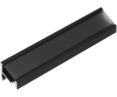 LED juostos kampinis profilis CORNER10.v2, juodas, 1m