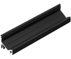 LED juostos kampinis profilis CORNER12.v2, juodas, 3m