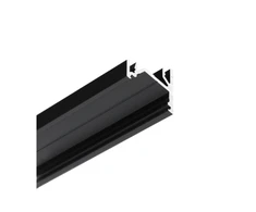 LED juostos kampinis profilis CORNER12.v2, juodas, 3m