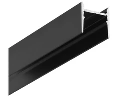 LED juostos paviršinis profilis COZY12 C/U1, juodas, 3m
