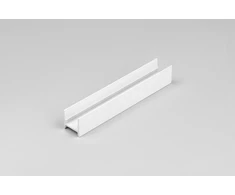 LED juostos paviršinis profilis COZY12 C/U1, baltas, 2m