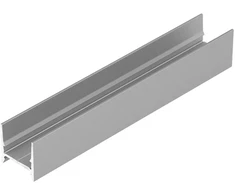 LED juostos paviršinis profilis COZY12 C/U1, anoduoto aliuminio, 3m